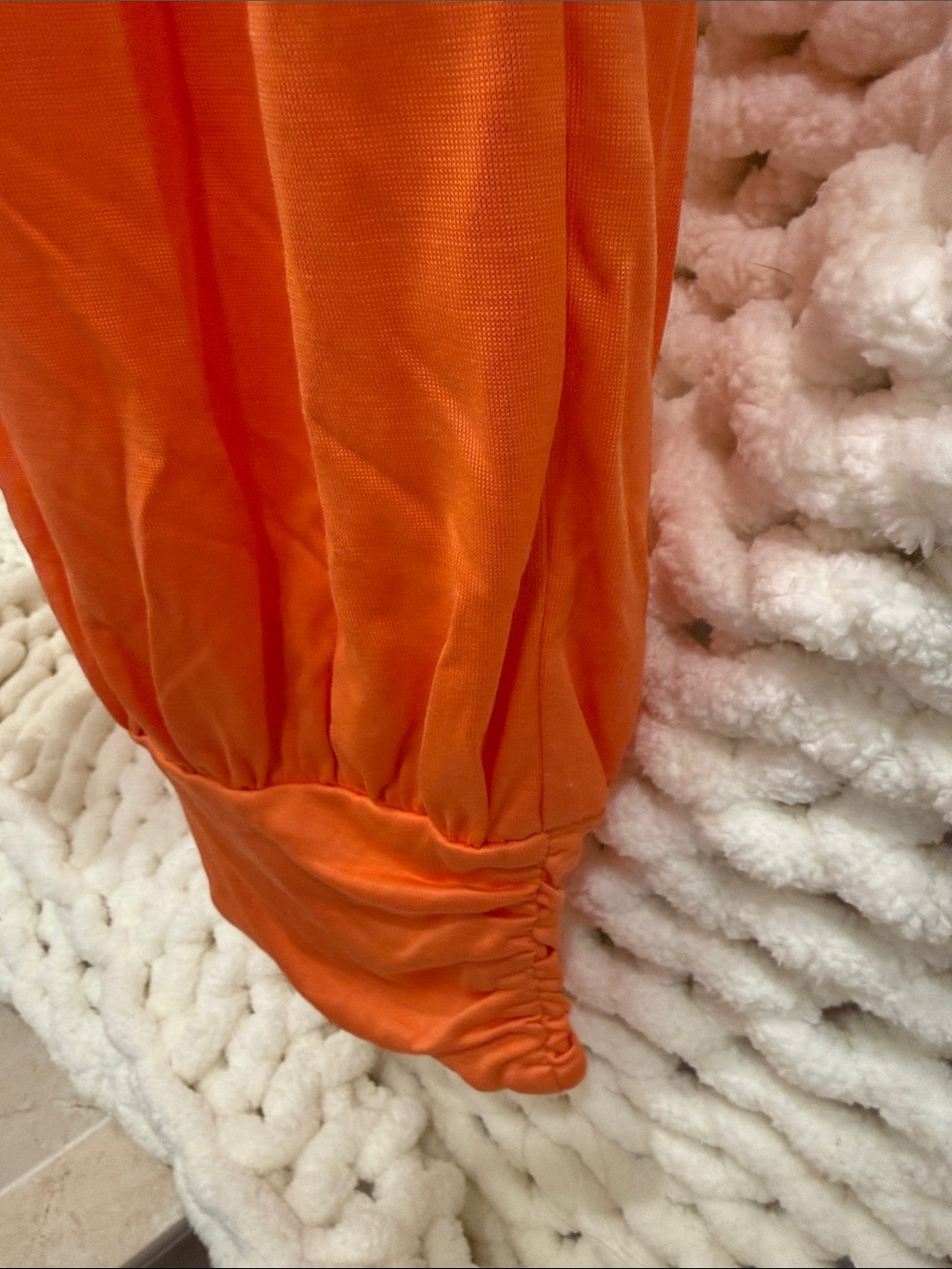 FP Movement by Free People Bright Orange Harem Jogger Pants with Pockets - Picture 4 of 6